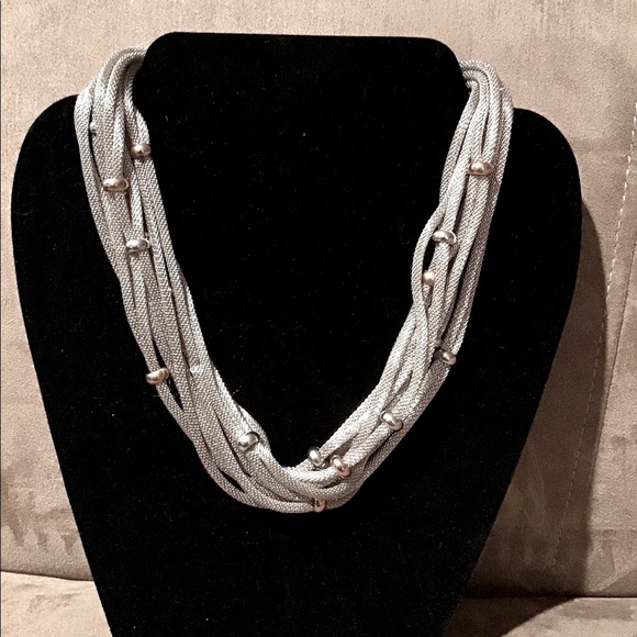 Steel By Design 18” multi strand woven necklace with 2” extender - Picture 2 of 7